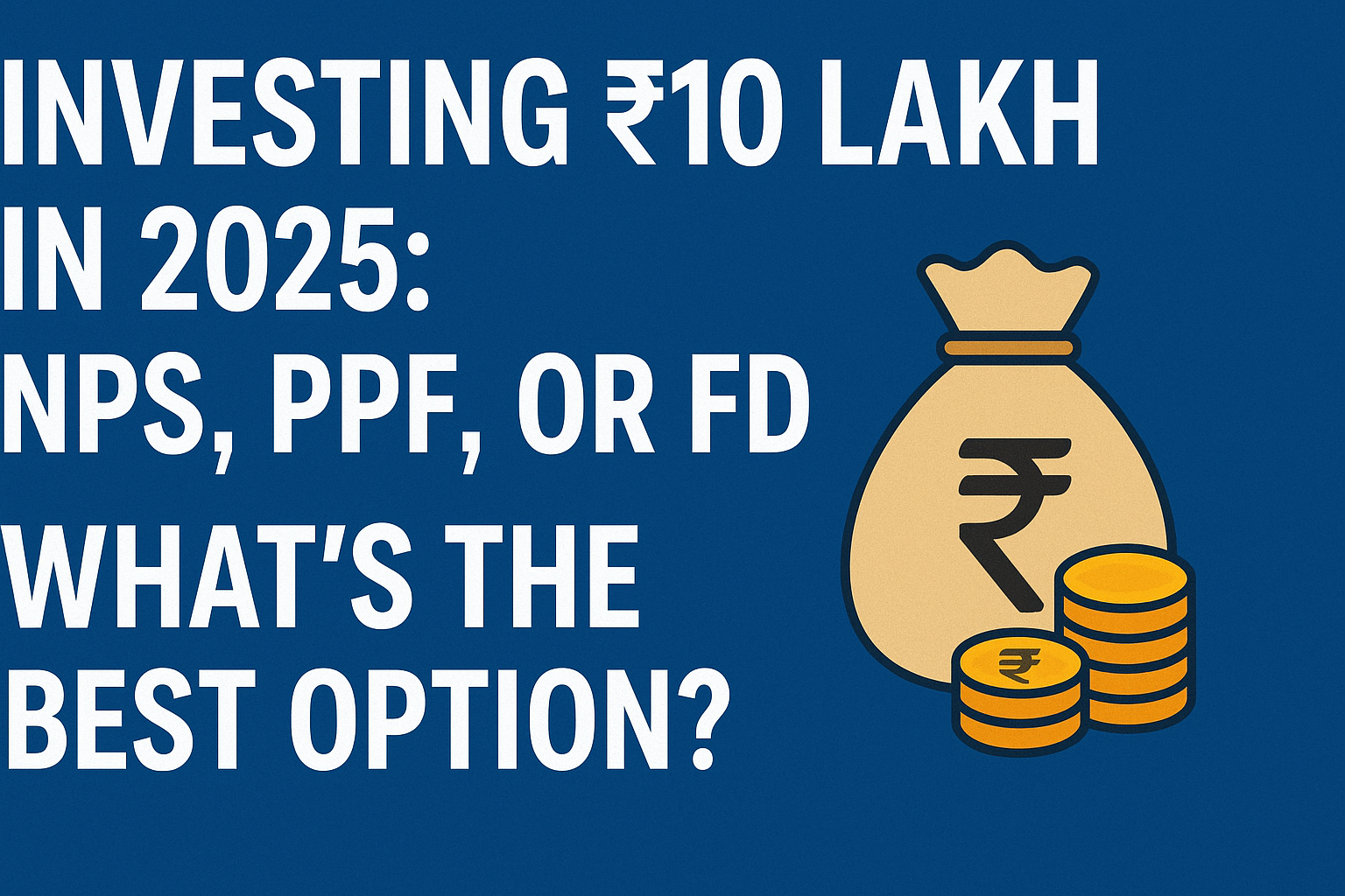 Investing ₹10 Lakh in 2025: NPS, PPF, or FD – What’s the Best Option?