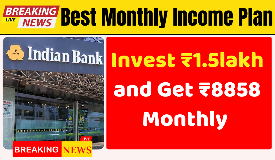 Best Monthly Income Plans in 2025: Invest ₹1.5 Lakh and Earn ₹8,858 Every Month